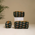 Handcrafted Fabric Toiletry Bags (Set of 3) 32