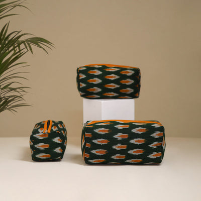 Handcrafted Fabric Toiletry Bags (Set of 3) 32