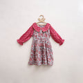 Pure Cotton Girls Frock Dress in Sanganeri Floral Print (3-4 Years) 06