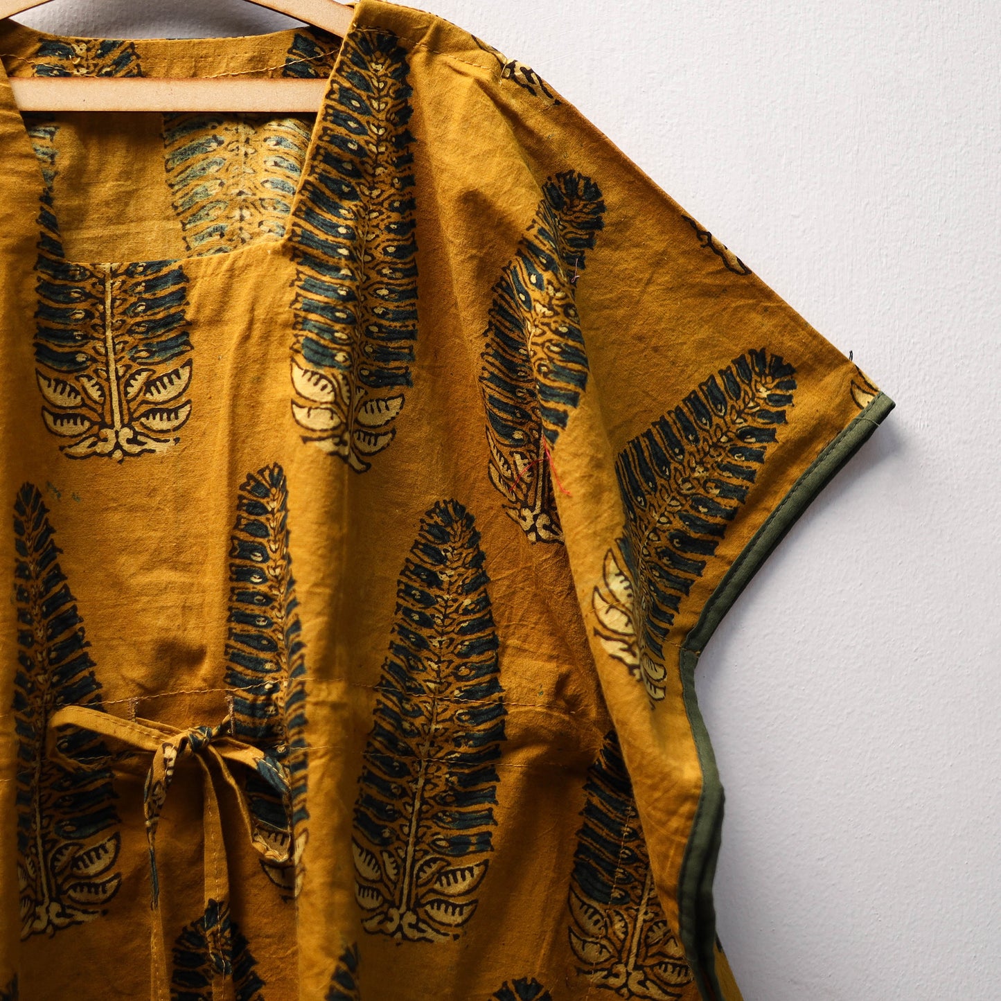 Yellow - cotton kids kaftan (3-4 years) 33 - handcrafted