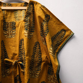 Yellow - cotton kids kaftan (3-4 years) 33 - handcrafted