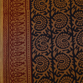 Brown Bagh Hand Block printed Cotton Fabric 