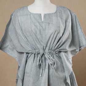  Hand Block Printed Cotton Kaftan with Tie-Up Waist 