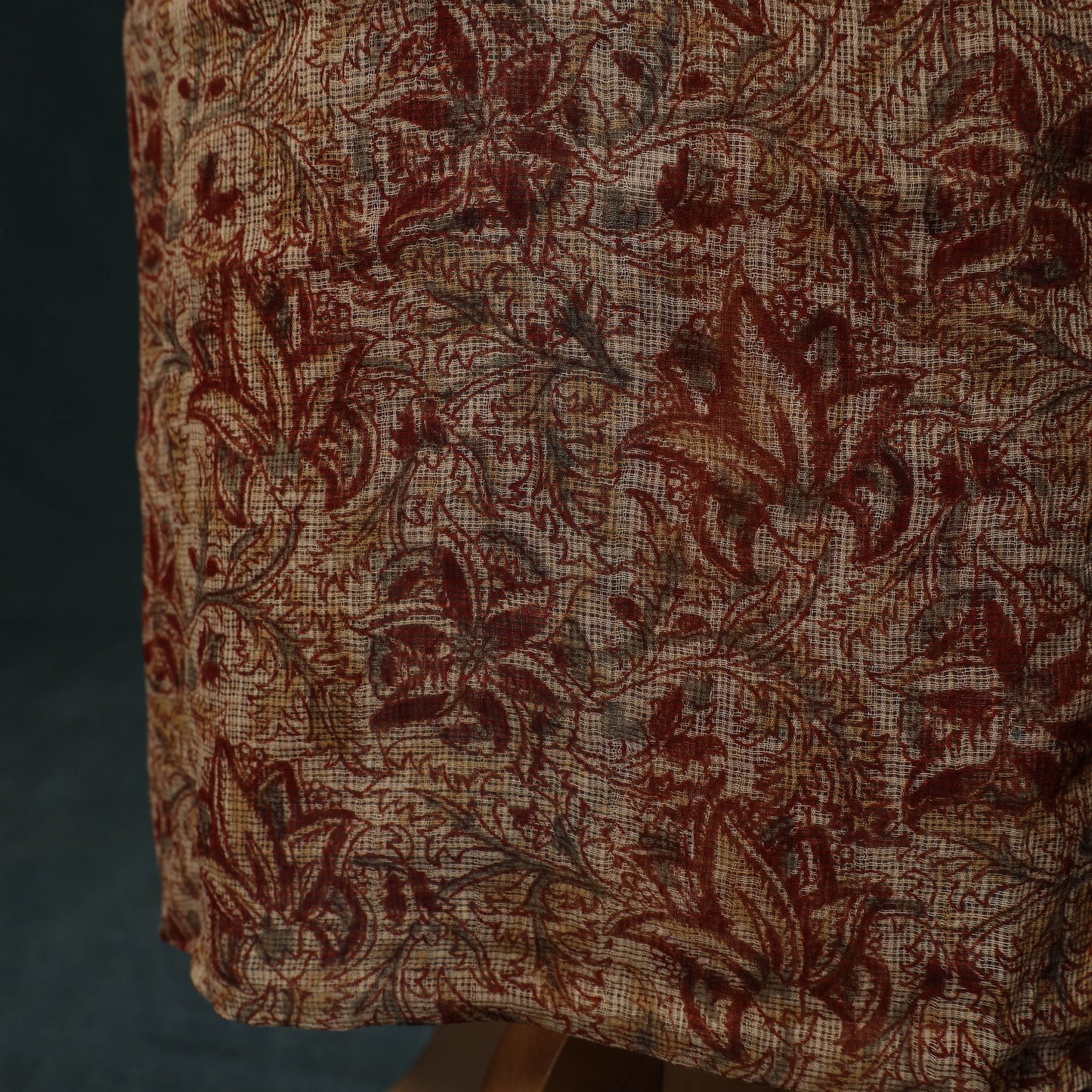 Pedana Kalamkari Block Print Kota Doria Cotton 2pc Unstitched Dress Material Kurta Set 46