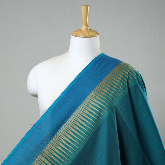 Green - Prewashed Dharwad Cotton Thread Border Fabric 10