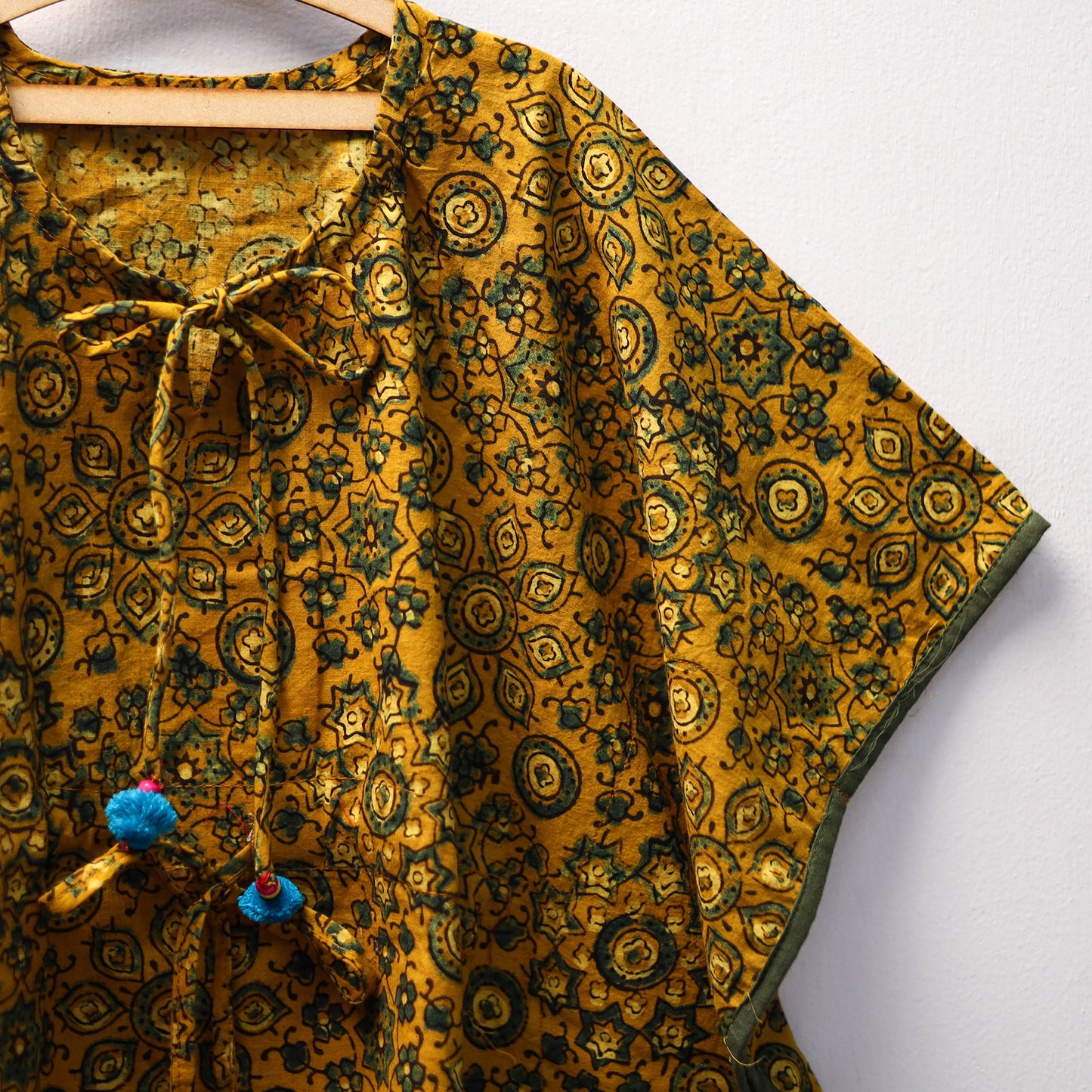 Yellow - cotton kids kaftan (3-4 years) 41 - handcrafted