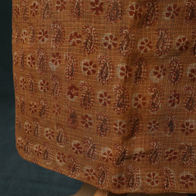Pedana Kalamkari Block Print Kota Doria Cotton 2pc Unstitched Dress Material Kurta Set 47