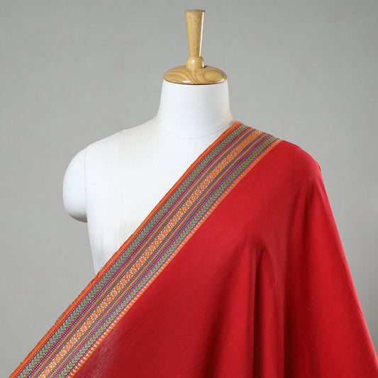 Prewashed Dharwad Cotton Thread Border Fabric 17