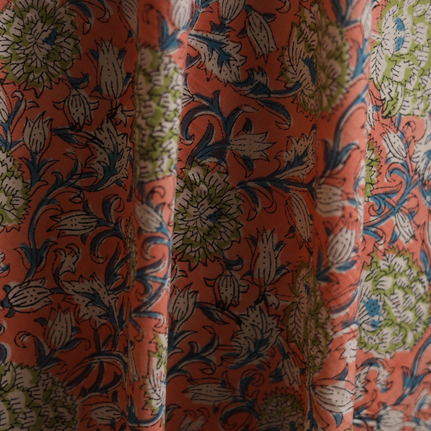 Sanganeri Hand Block Print Cotton Fabric 03