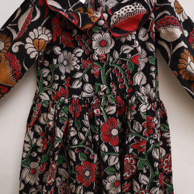 Pure Cotton Girls Frock Dress in Kalamkari Print (3-4 Years) 21
