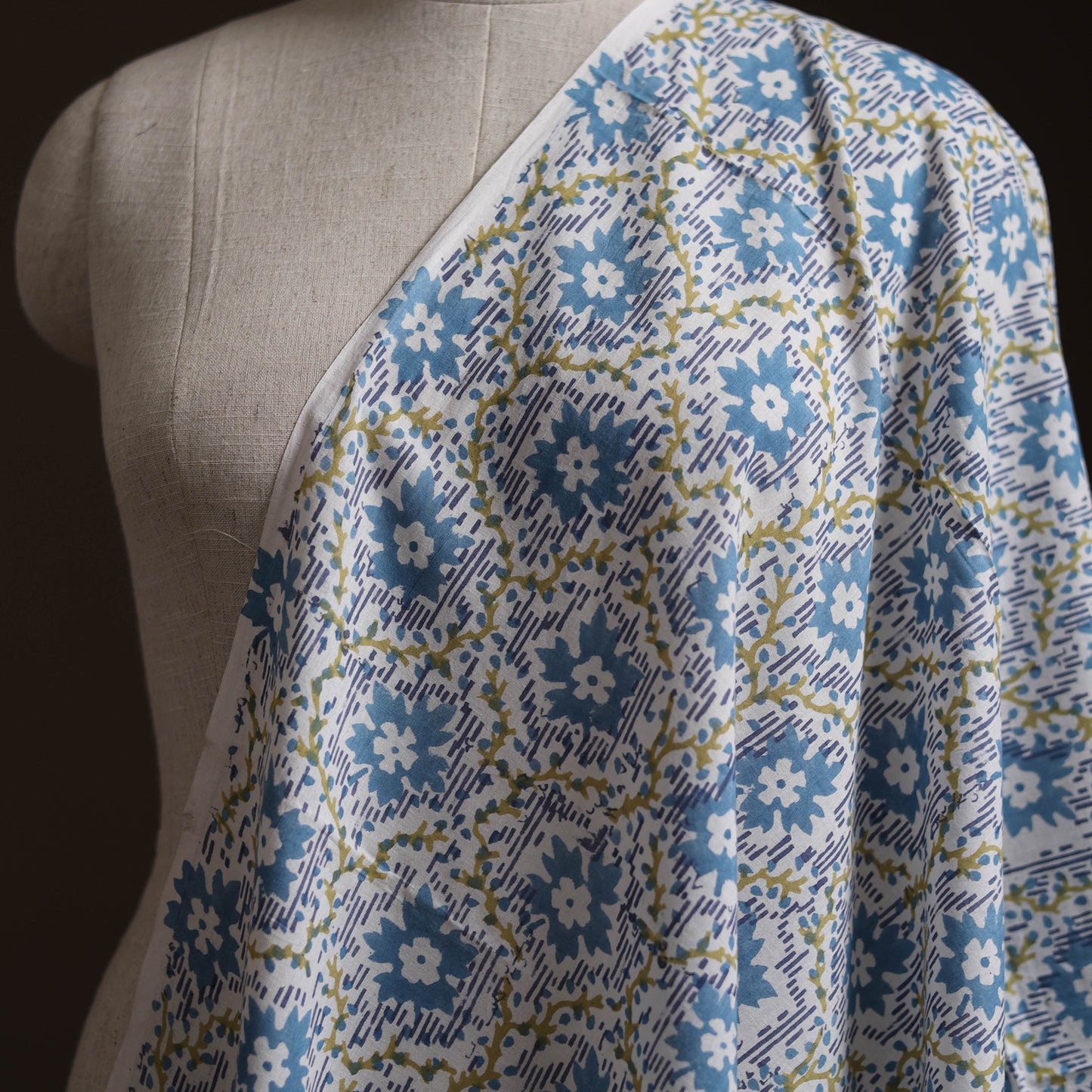 Sanganeri Hand Block Print Cotton Fabric 10