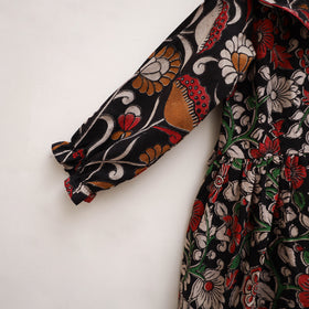 Pure Cotton Girls Frock Dress in Kalamkari Print (3-4 Years) 21
