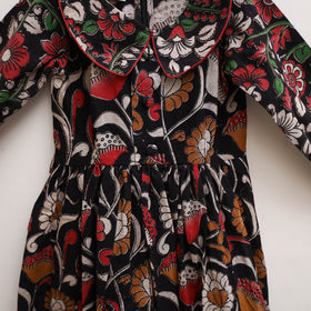 Pure Cotton Girls Frock Dress in Kalamkari Print (3-4 Years) 22