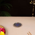 Tibetan Om Stone Work White Metal Incense Stick Holder 35