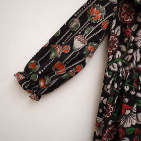 Pure Cotton Girls Frock Dress in Kalamkari Print (3-4 Years) 23