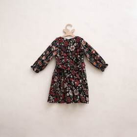 Pure Cotton Girls Frock Dress in Kalamkari Print (3-4 Years) 23