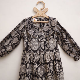 Pure Cotton Girls Frock Dress in Kalamkari Print (3-4 Years) 24
