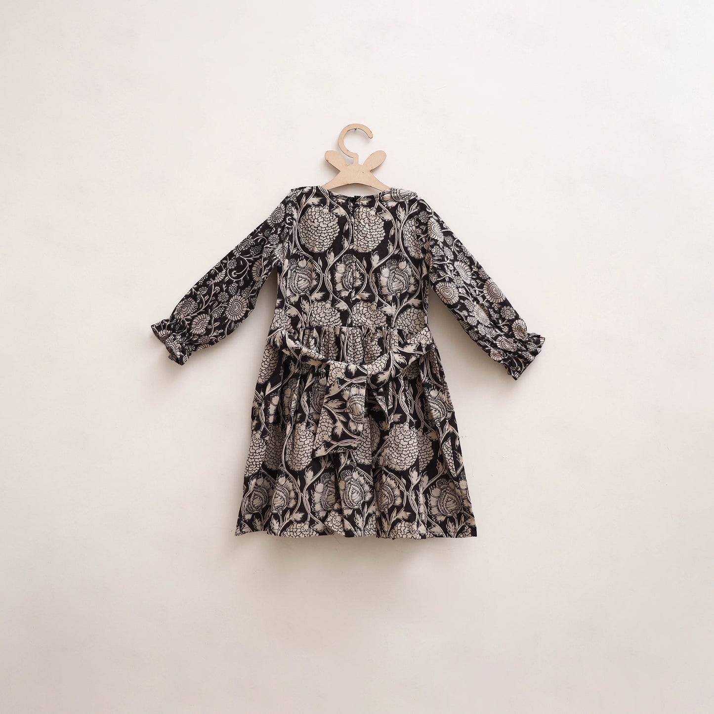 Pure Cotton Girls Frock Dress in Kalamkari Print (3-4 Years) 24