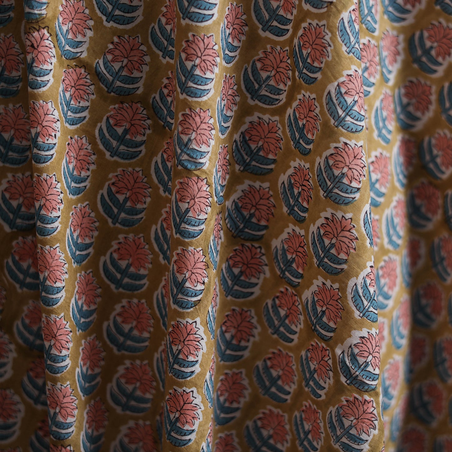 Sanganeri Hand Block Print Cotton Fabric 14