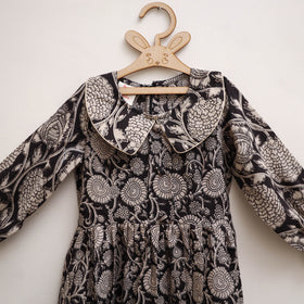 Pure Cotton Girls Frock Dress in Kalamkari Print (3-4 Years) 25