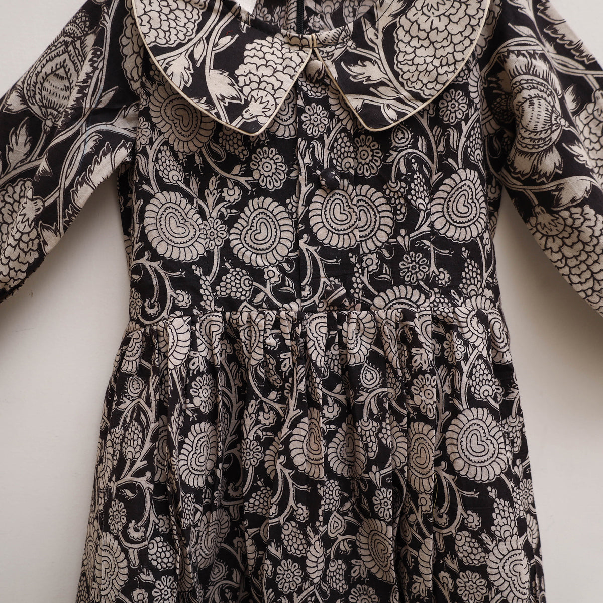 Pure Cotton Girls Frock Dress in Kalamkari Print (3-4 Years) 25