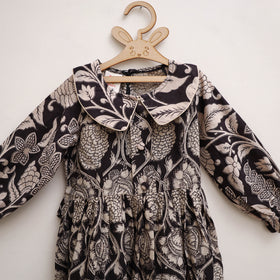 Pure Cotton Girls Frock Dress in Kalamkari Print (3-4 Years) 26