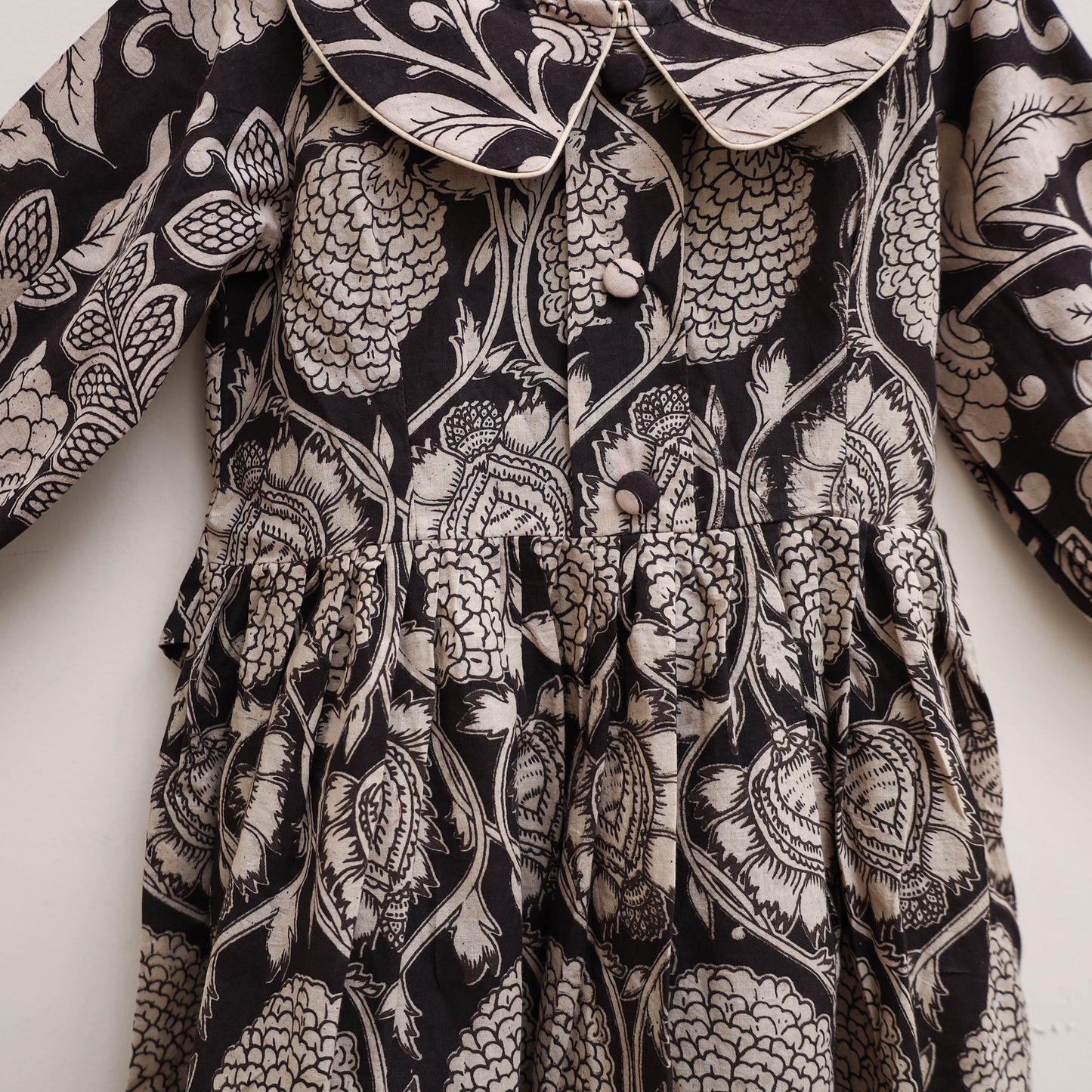 Pure Cotton Girls Frock Dress in Kalamkari Print (3-4 Years) 26