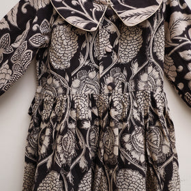 Pure Cotton Girls Frock Dress in Kalamkari Print (3-4 Years) 26