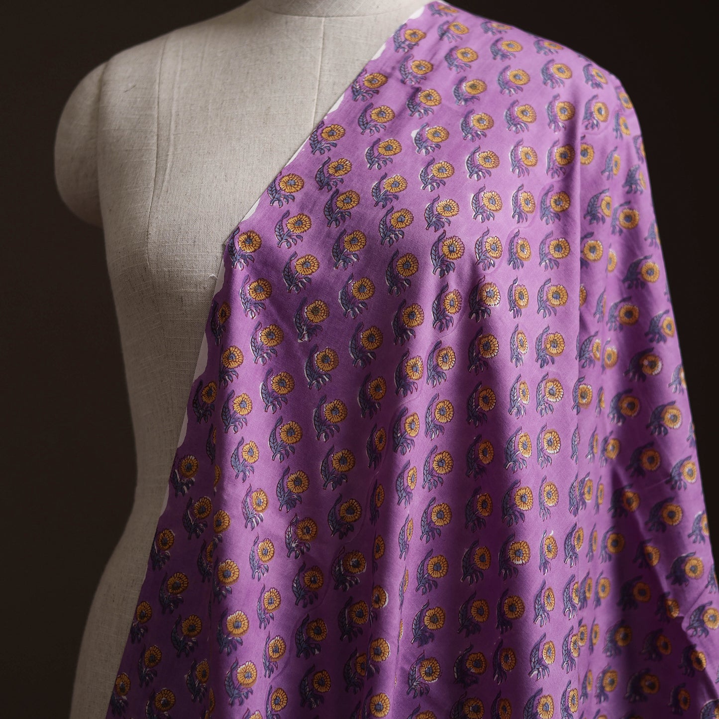 Sanganeri Hand Block Print Cotton Fabric 16
