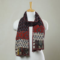 Multicolor - Patchwork Cotton Stole in Ajrakh Block Prints 38