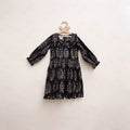 Pure Cotton Girls Frock Dress in Ajrakh Block Print (3-4 Years) 28