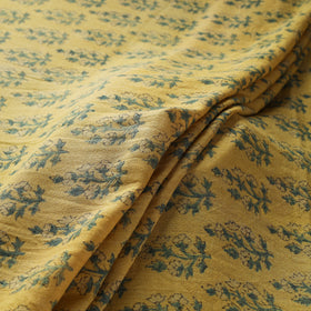 Yellow - pure wool handloom natural dyed fabric 25
