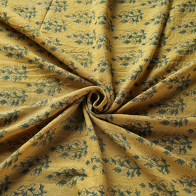 Yellow - pure wool handloom natural dyed fabric 25