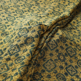 Yellow - pure wool handloom natural dyed fabric 26