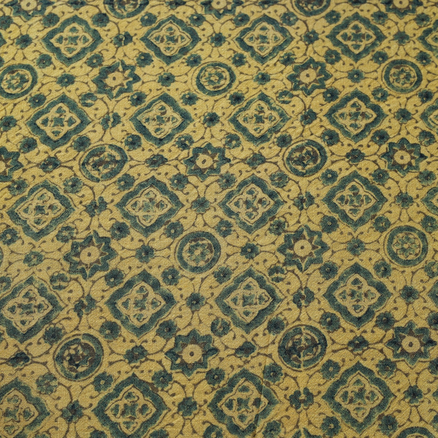 Yellow - pure wool handloom natural dyed fabric 26