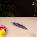 Tibetan Leaf Stone Work White Metal Incense Stick Holder 26