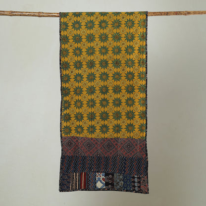 Multicolor - Patchwork Cotton Stole in Ajrakh Block Prints 41