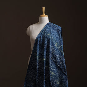 Ajrakh Hand Block Print Natural Dyed Cotton Lycra Fabric 16