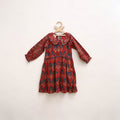 Pure Cotton Girls Frock Dress in Ajrakh Block Print (3-4 Years) 33