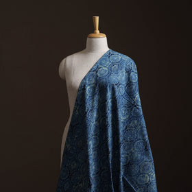 Ajrakh Hand Block Print Natural Dyed Cotton Lycra Fabric 15