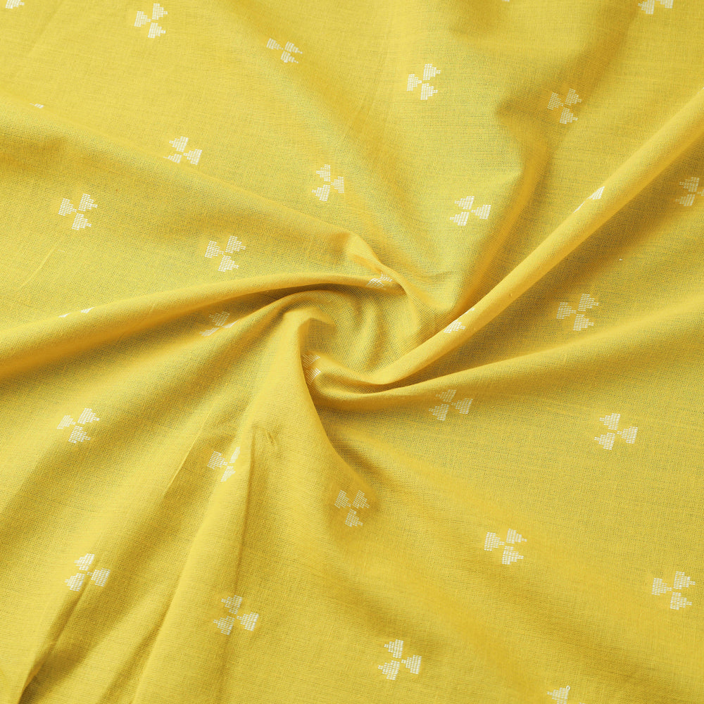 Yellow - Jacquard Prewashed Cotton Fabric