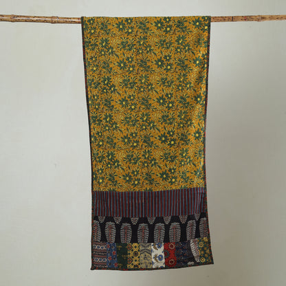 Multicolor - Patchwork Cotton Stole in Ajrakh Block Prints 34