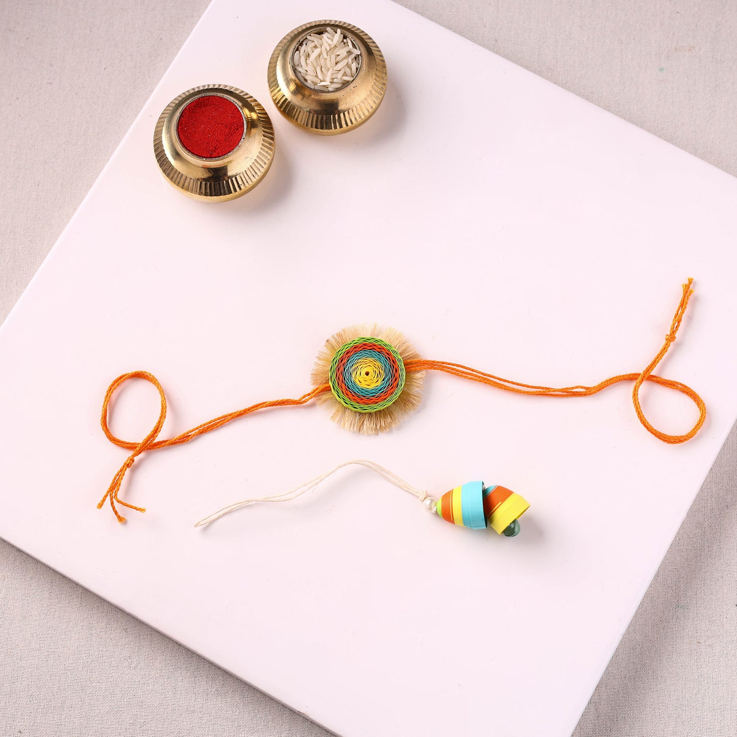 Chakra - Handmade Paper Quilling Rakhi & Lumba Set 44