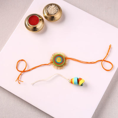 Chakra - Handmade Paper Quilling Rakhi & Lumba Set 44