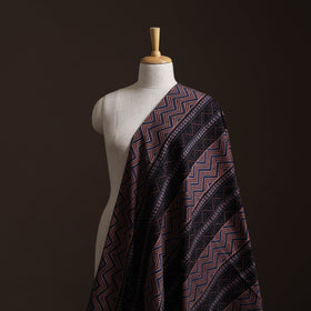 Ajrakh Hand Block Print Natural Dyed Cotton Lycra Fabric 10
