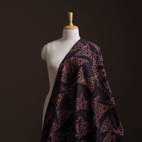 Ajrakh Hand Block Print Natural Dyed Cotton Lycra Fabric 04