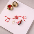 Flower - Handmade Paper Quilling Rakhi & Lumba Set 56