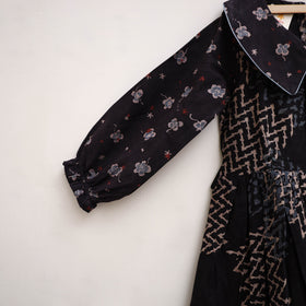 Pure Cotton Girls Frock Dress in Ajrakh Block Print (3-4 Years) 37