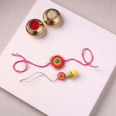 Chakra - Handmade Paper Quilling Rakhi & Lumba Set 50