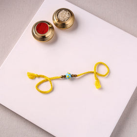 Tribal Odisha Dokra Brass & Threadwork Rakhi 06